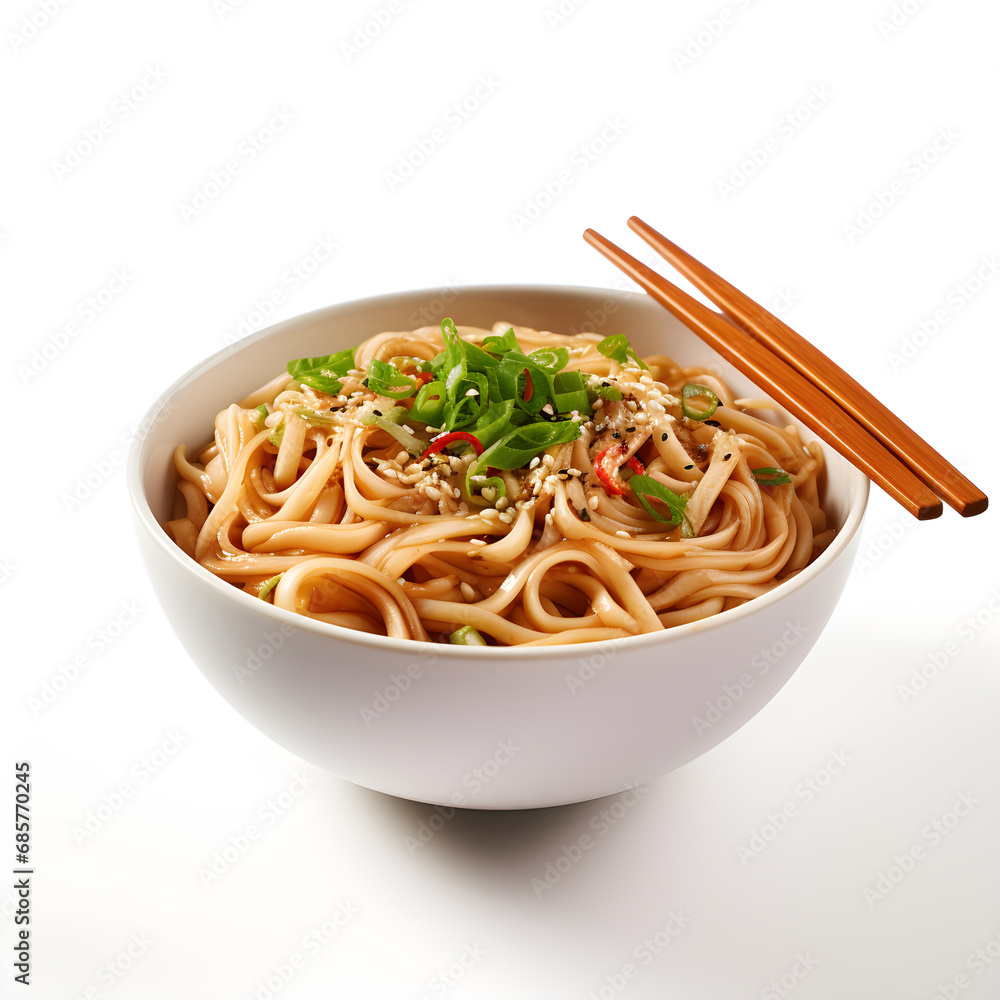 noodles in a cup with white background noodles in a cup with white background