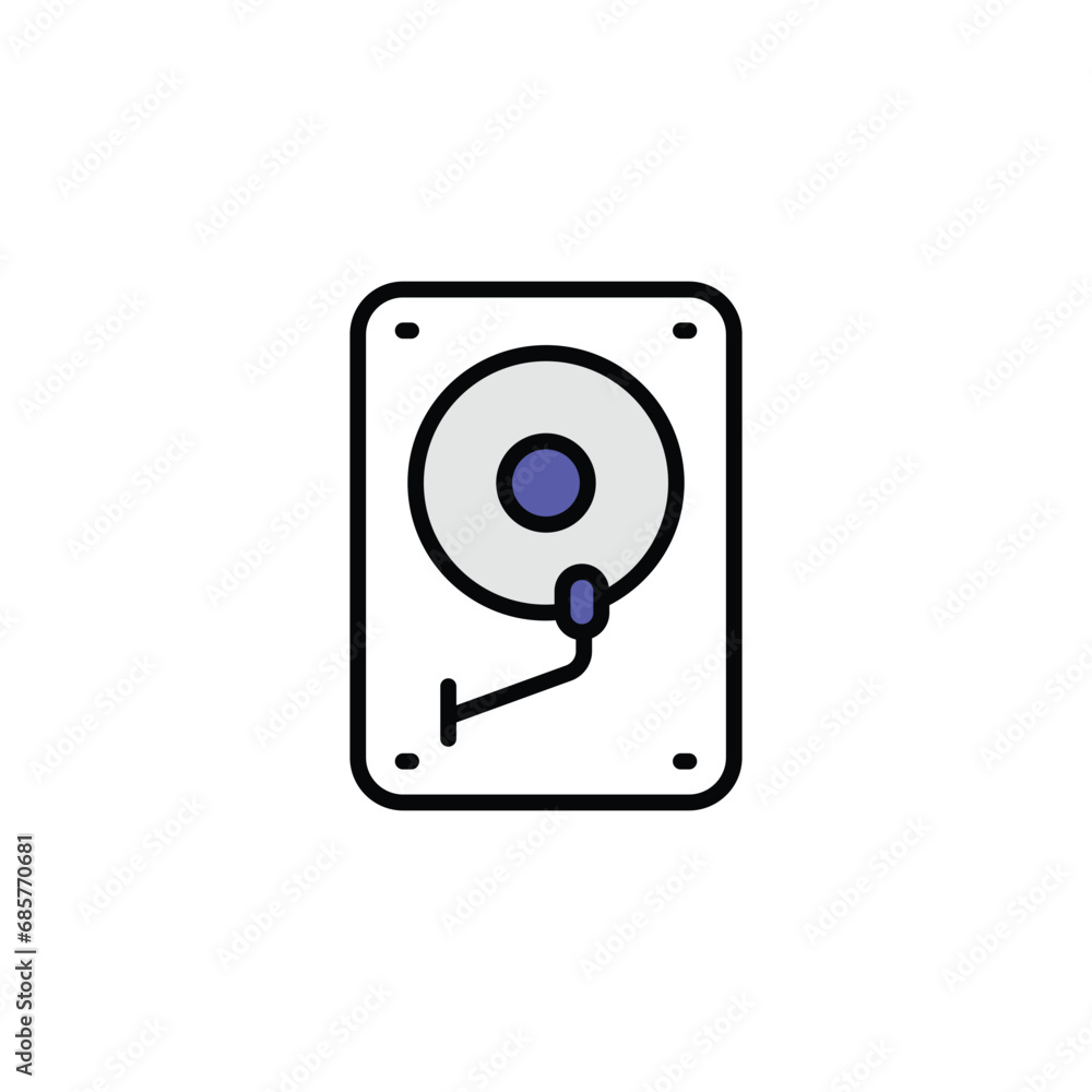 Turntable icon design with white background stock illustration Turntable icon design with white background stock illustration