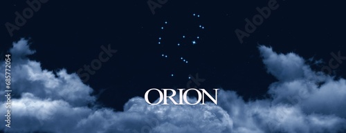 orion constellation 3d illustration photo