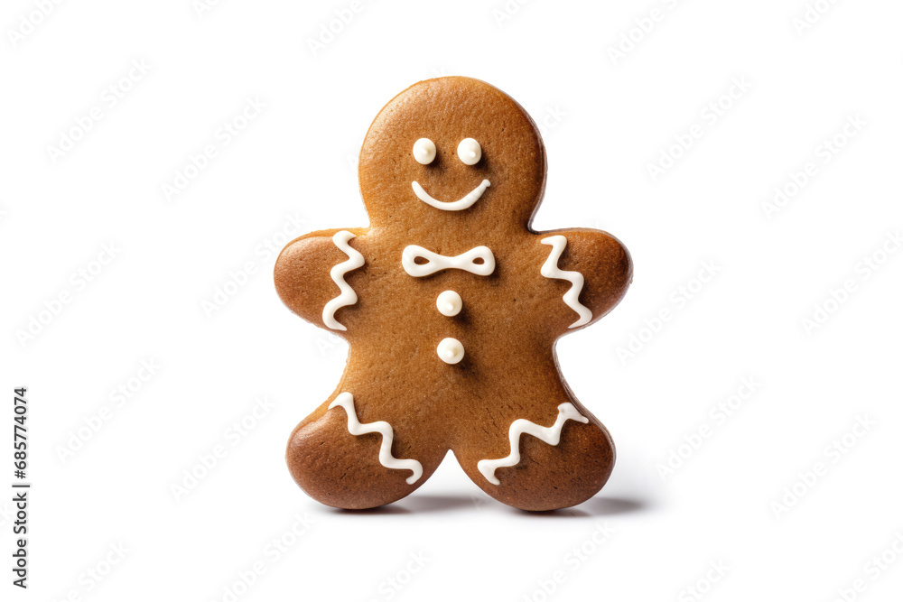 Gingerbread men on a white background Gingerbread men on a white background