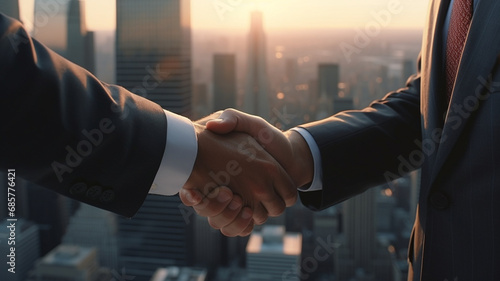 two businesssman shaking hands