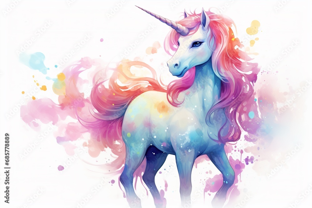 beautiful unicorn with rainbow mane and tail beautiful unicorn with rainbow mane and tail