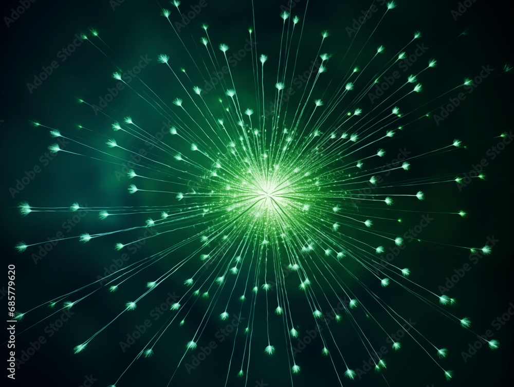 Hyperrealistic fireworks on the background of deep blue sky Hyperrealistic fireworks on the background of deep blue sky