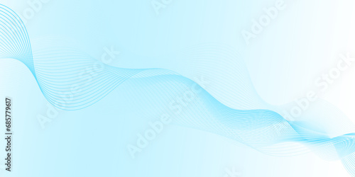 Smooth wave abstract vector background layout design.background image with dynamic curves.Abstract blue futuristic blend waves lines technology background and sound wave lines on white background.