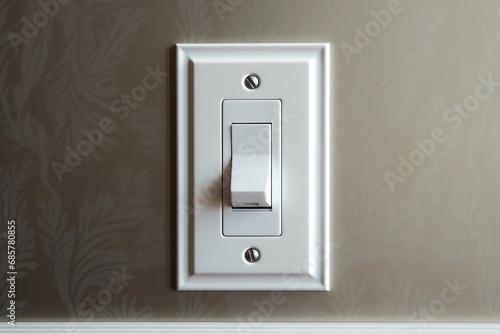 a light switch on a wall