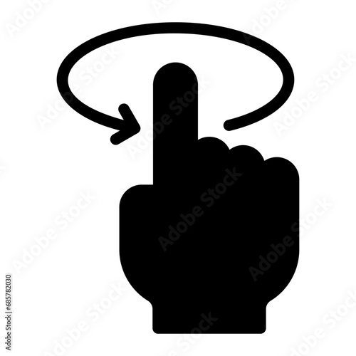 rotate glyph icon