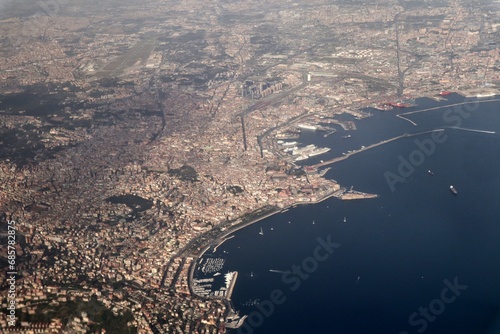 Napoli - Panorama dei porti dall'aereo photo