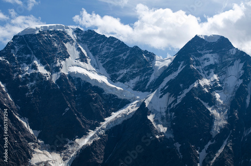 snow covered mountains photo