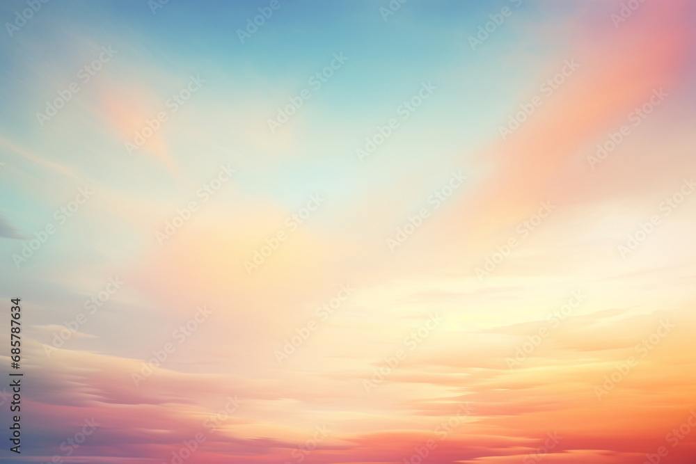 Pastel Dreams: Serene Sunset Sky