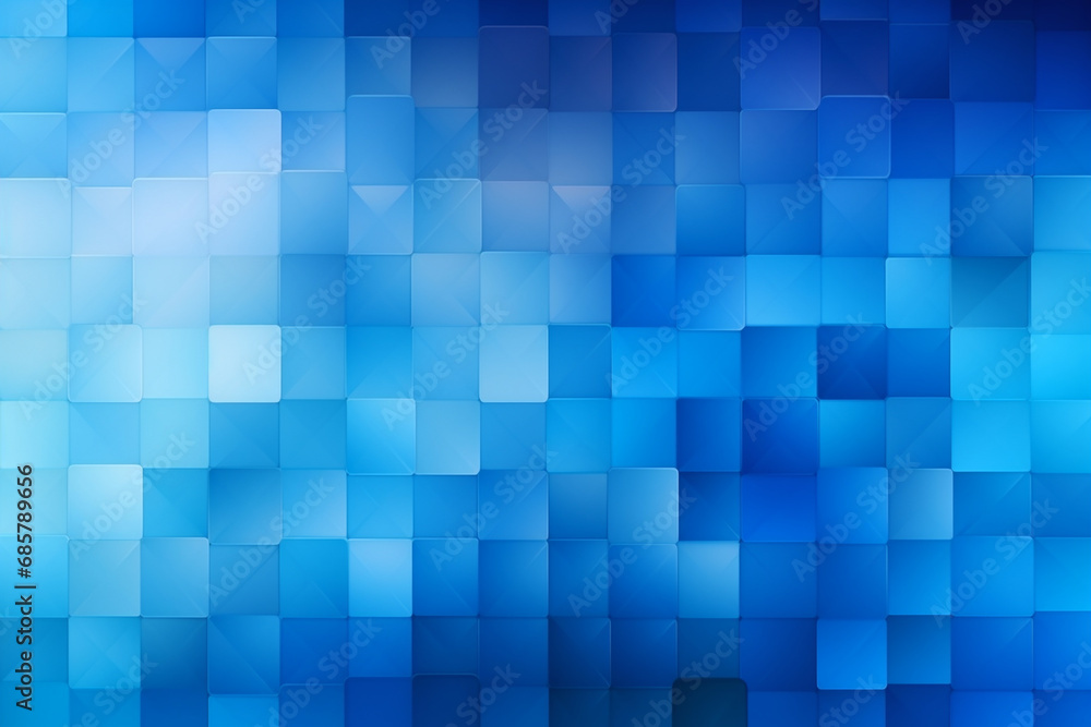 Abstract blue pixelated mosaic background
