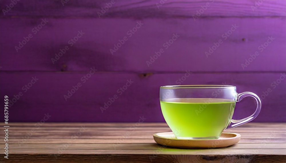 green tea with copy space to tex, free space