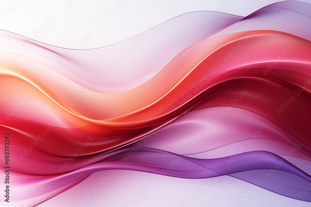 Fototapeta premium Abstract colorful smooth lines background