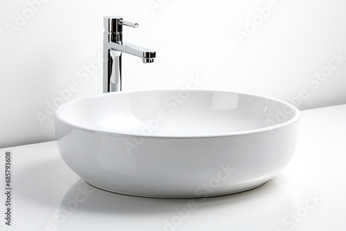 Washbasin isolated on white background