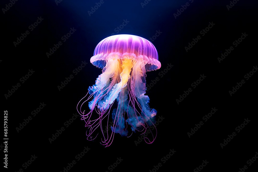 Jellyfish in the deep sea