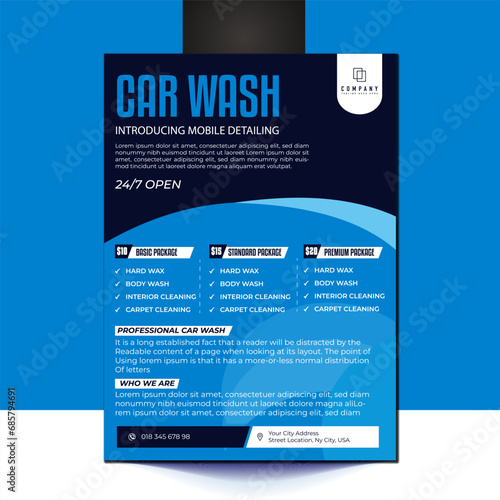 Flyer for Car Wash