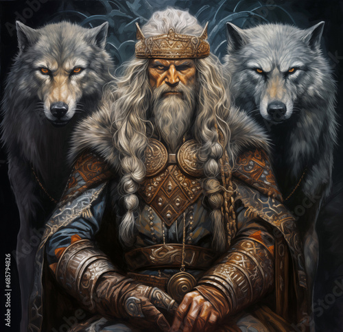 Odin Viking Mythology Norse Paganism Nordic God photo