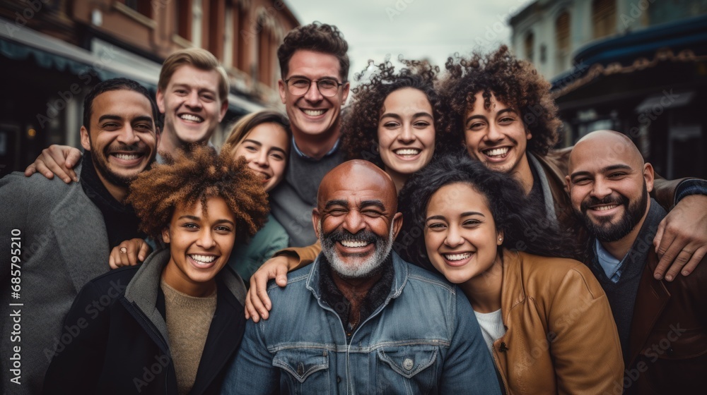 © sirisakboakaew - Crowd of generations hugging each other outdoors © sirisakboakaew - Crowd of generations hugging each other outdoors