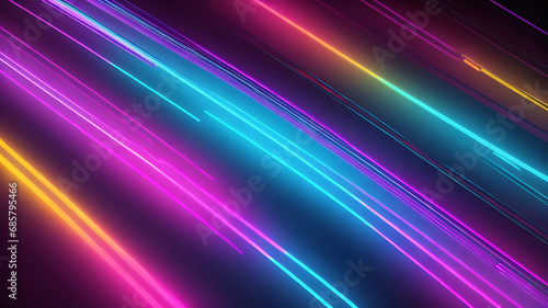Abstract neon lights background. © MD NAZMUL HASAN