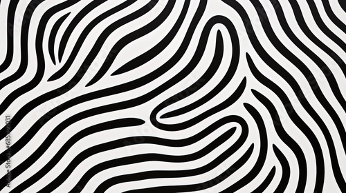 Generative AI  surreal black and white background  abstract optical illusion  trippy psychedelic vintage mid century modern geometric pattern