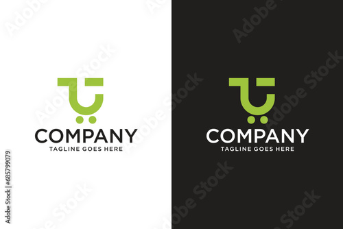 Collection of free vector shopping cart e-commerce logos