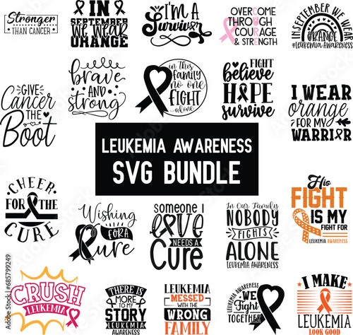 Leukemia Awareness svg bundle