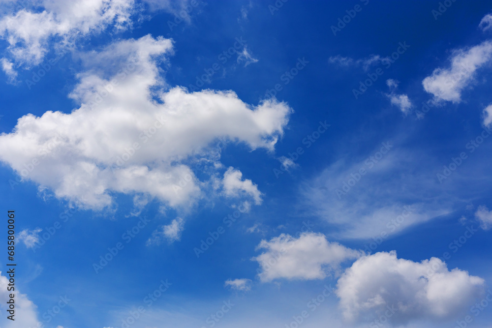 Beautiful blue sky with white clouds Beautiful blue sky with white clouds