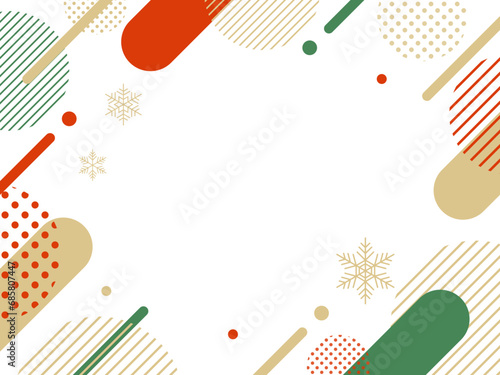 クリスマス のキャンペーンやイベントなどのポップ なフレーム	