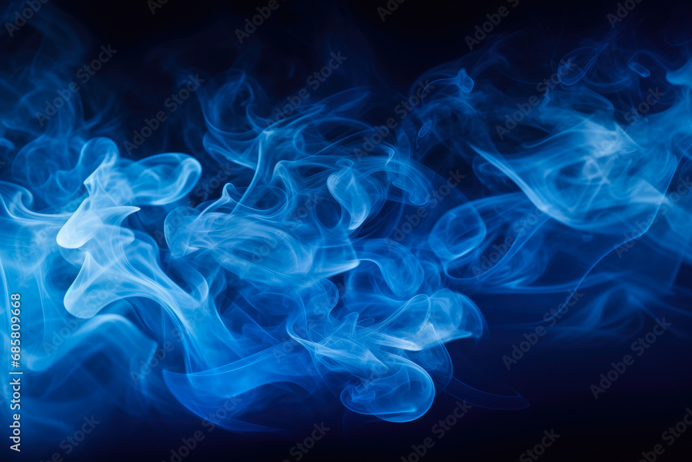 Ethereal Mist in Deep Blue