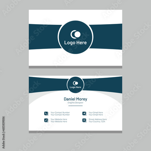 Creative and professional corporate double-sided business card