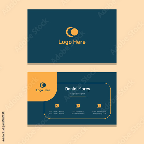 Creative and professional corporate double-sided business card