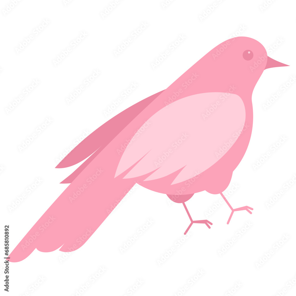 Obraz premium pink pigeon illustration