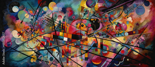 Abstract representation of quantum entanglement, made with Generative AI