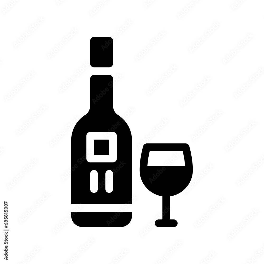 champagne glyph icon champagne glyph icon