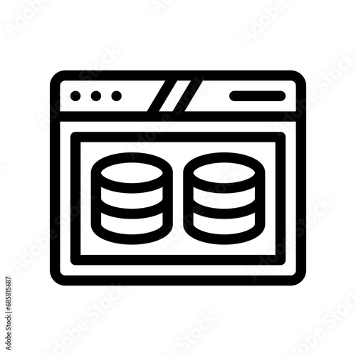 database line icon