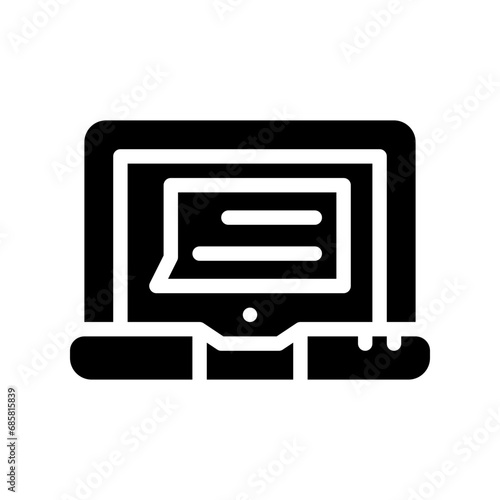 laptop glyph icon