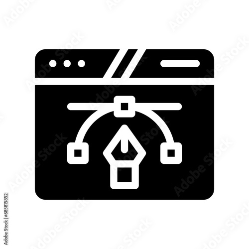 web design glyph icon
