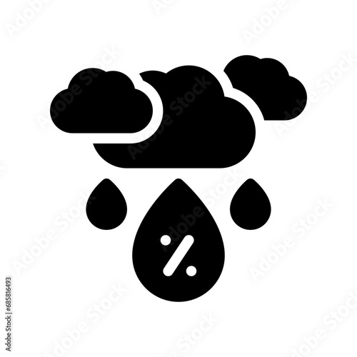 precipitation glyph icon