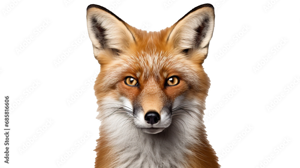 Fox isolated on transparent background, PNG image with background removed, Created with Generative Ai technology. Fox isolated on transparent background, PNG image with background removed, Created with Generative Ai technology.