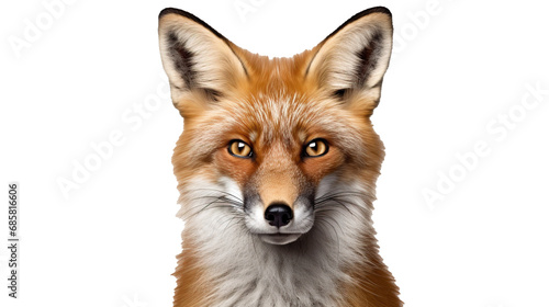 Fox isolated on transparent background, PNG image with background removed, Created with Generative Ai technology. © Viktor