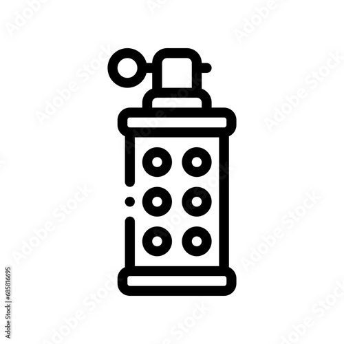 grenade line icon