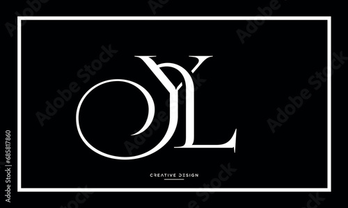 YL or LY alphabet letters logo monogram