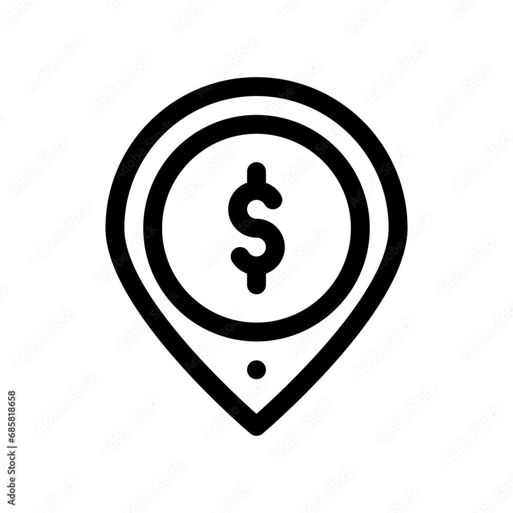 location line icon location line icon