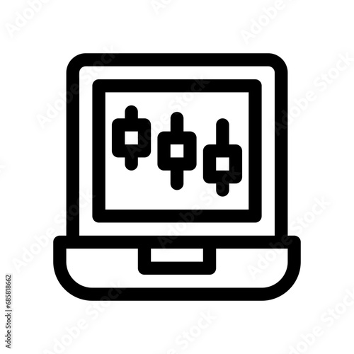 laptop line icon