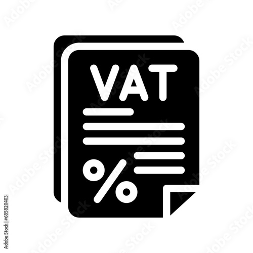 vat glyph icon