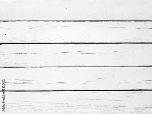 Fototapeta Naklejka Na Ścianę i Meble -  White planks wood. Horizontal boards texture background