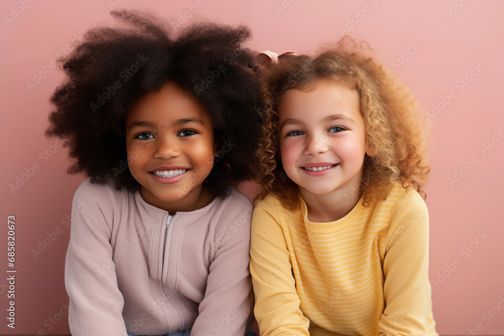 Portraits showcasing kids engaging in creative writing or poetry about love and kindness, with copy space Portraits showcasing kids engaging in creative writing or poetry about love and kindness, with copy space