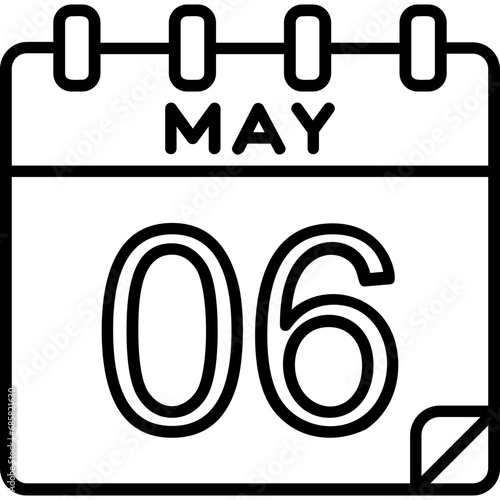 6 May Vector Icon Design
