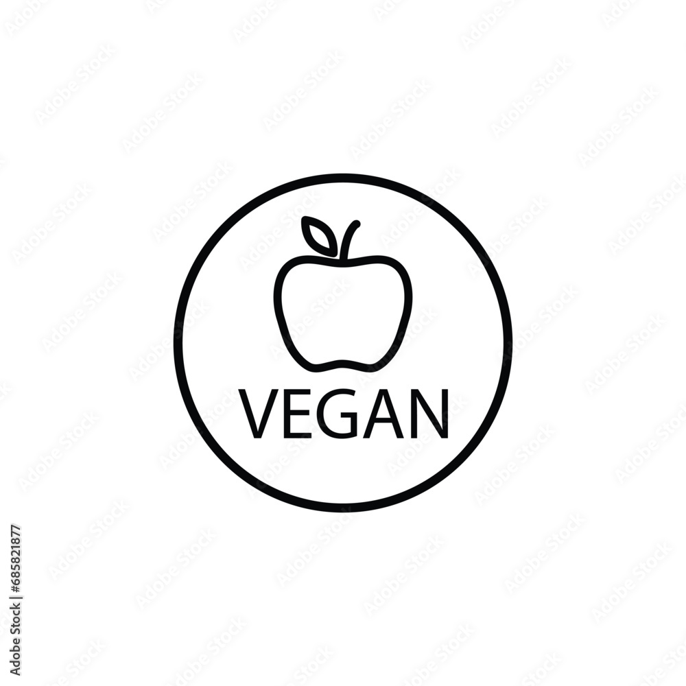 Vegetarian menu icon vegan food vector Vegetarian menu icon vegan food vector
