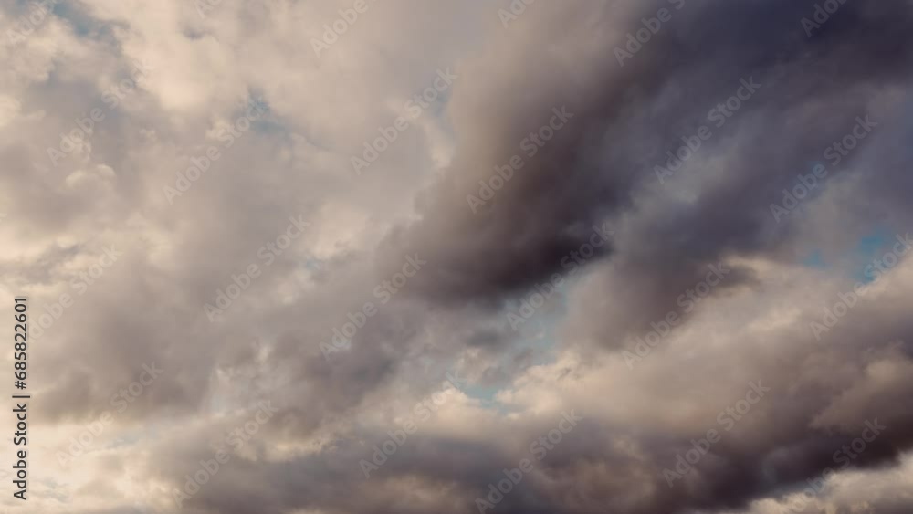 Storm Clouds Timelapse. Dark clouds block out the sun before the storm Storm Clouds Timelapse. Dark clouds block out the sun before the storm