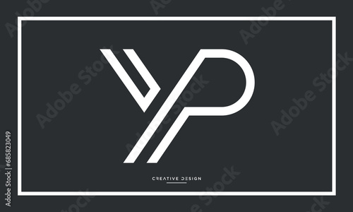 YP or PY Alphabet letters logo monogram